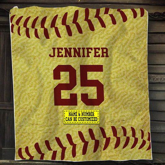 Personalized Softball Blanket, My Passion Sport Fleece Blanket - Sherpa Blanket Gift For Softball Lovers, Softball Players, Softball Girls