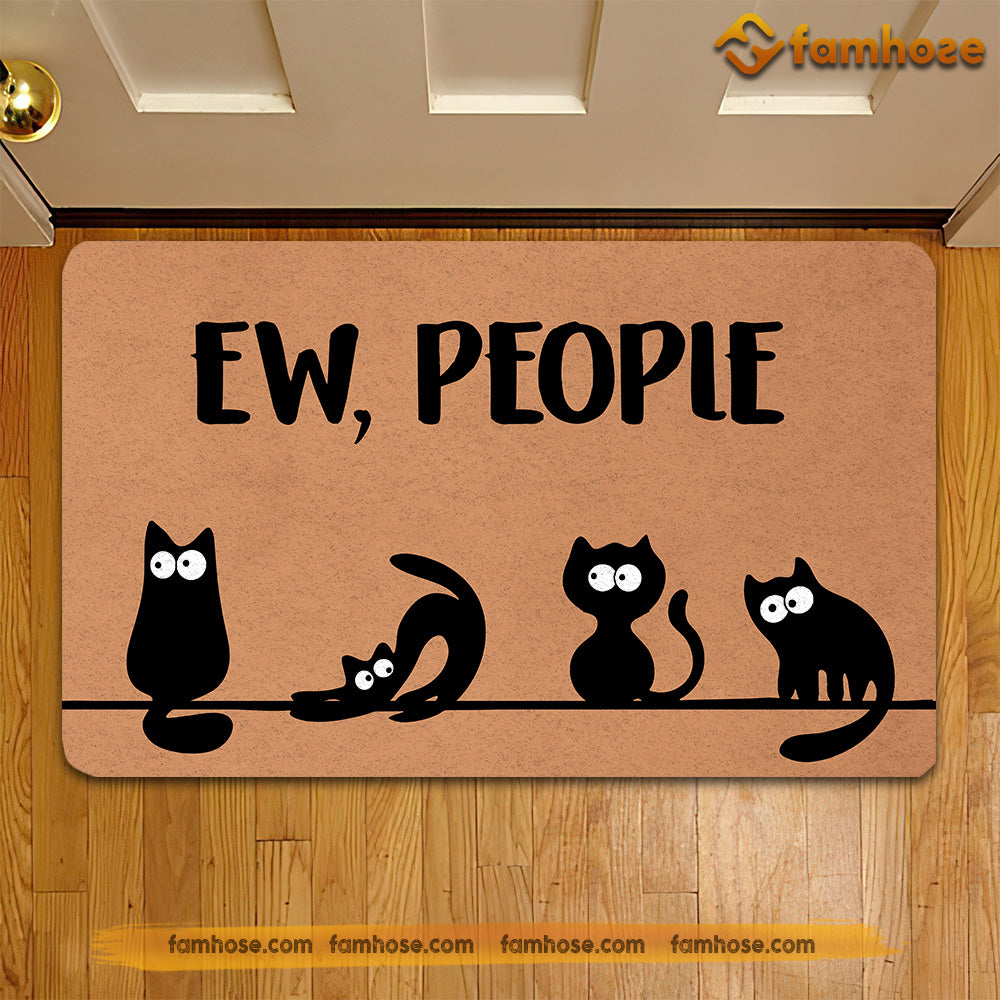 Cat Doormat, Eww People Surprise Cats Gift For Cat Lovers, New Home Gift, Housewarming Gift, Cat Decor