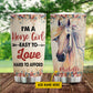 Personalized Horse Tumbler, I'm A Horse Girl Easy To Love Hard To Afford Stainless Steel Tumbler, Tumbler Gifts For Horse Lovers