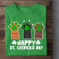 St Patrick's Day Cat T-shirt, Catshoes Catrick's, Patricks Day Gift For Cat Lovers Cat Owners, Cat Tees