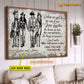 Personalized Couple Cowboy Cowgirl Canvas Painting, When We Get Our Lives,  Personalized Rodeo Wall Art Decor, Poster Gift For Rodeo Lovers