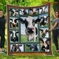 Funny Cow Blanket, Together Cow In The Field Cow Fleece Blanket - Sherpa Blanket Gift For Cow Lover