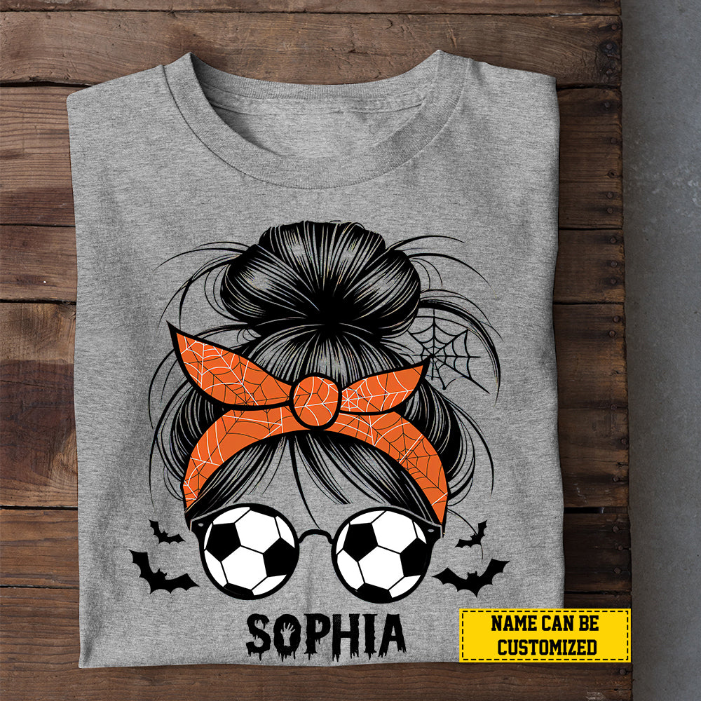 Personalized Halloween Soccer T-shirt, Look At Me, Spooky Season Gift For Soccer Lovers, Soccer Girls