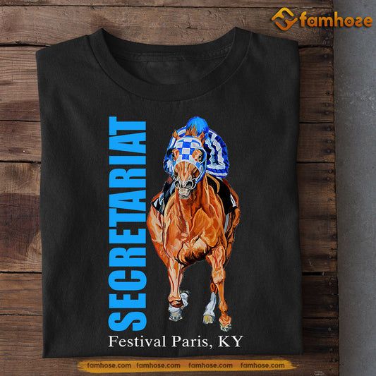 Kentucky Derby Day Horse Racing T-shirt, Secretariat Winner, Gift For Horse Racing Lovers, Horse Racing Tees