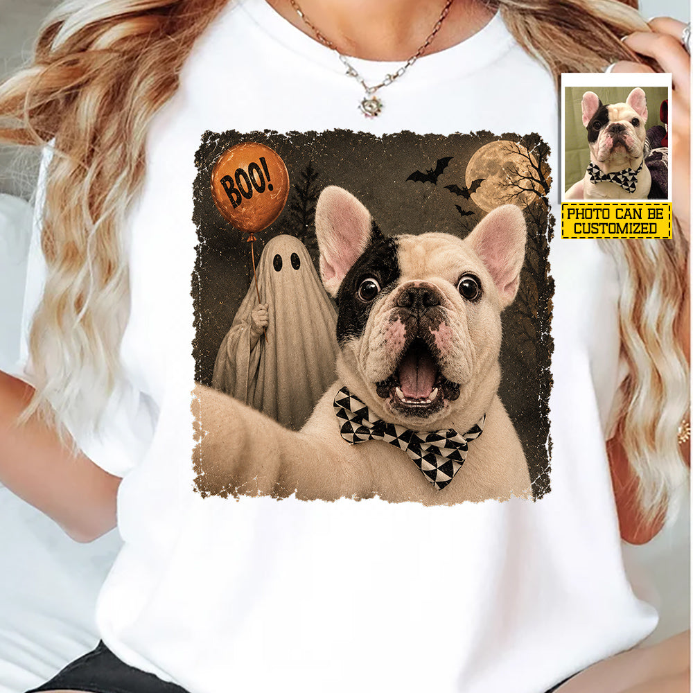 Personalized Halloween Dog Boo T-shirt, Boo Crew’s Cutest Member Tees Spooky Season Gift For Dog Lover