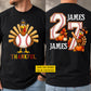 Personalized Thanksgiving Baseball Turkey Two-sided T-shirt, Thankful Tees Gift For Baseball Lover