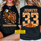 Personalized Thanksgiving Volleyball Turkey Two-sided T-shirt, Happy Thanksgiving Tees Thankful Gift For Volleyball Lover