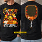 Personalized Thanksgiving Pickleball Turkey Two-sided T-shirt, Thankful For Pickleball Tees Sport Gift For Pickleball Lover