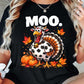 Funny Thanksgiving Cow T-shirt, MOO-ve Over Turkey, Thankful Gift For Cow Lovers, Farmer Tee