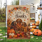 Thanksgiving Dachshund Dog Garden & House Flag, Give Thanks Outdoor Decor, Thankful Yard Decor Gift For Dog Lover