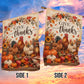 Thanksgiving Chicken Garden & House Flag, Give Thanks Outdoor Decor, Thankful Yard Decor Gift For Chicken Lover