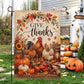 Thanksgiving Chicken Garden & House Flag, Give Thanks Outdoor Decor, Thankful Yard Decor Gift For Chicken Lover