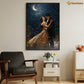 Enchanted Moonlit Serenade A Love Story Amidst the Stars, Victorian Christmas Canvas Painting, Xmas Wall Art Decor - Christmas Poster Gift