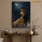 Enchanted Moonlit Serenade A Love Story Amidst the Stars, Victorian Christmas Canvas Painting, Xmas Wall Art Decor - Christmas Poster Gift
