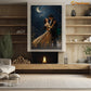 Enchanted Moonlit Serenade A Love Story Amidst the Stars, Victorian Christmas Canvas Painting, Xmas Wall Art Decor - Christmas Poster Gift