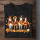 Thanksgiving Horse T-shirt, Four Horses Of Fall Tees Thankful Gift For Horse Lover