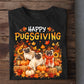 Thanksgiving Pug Dog T-shirt, Happy Pugsgiving Tees Thankful Gift For Dog Lover