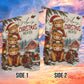 Christmas Heifer Cow Farm Garden & House Flag, Stacked Up For Christmas Yard Flag, Vintage Xmas Gift For Heifer Cow Lover