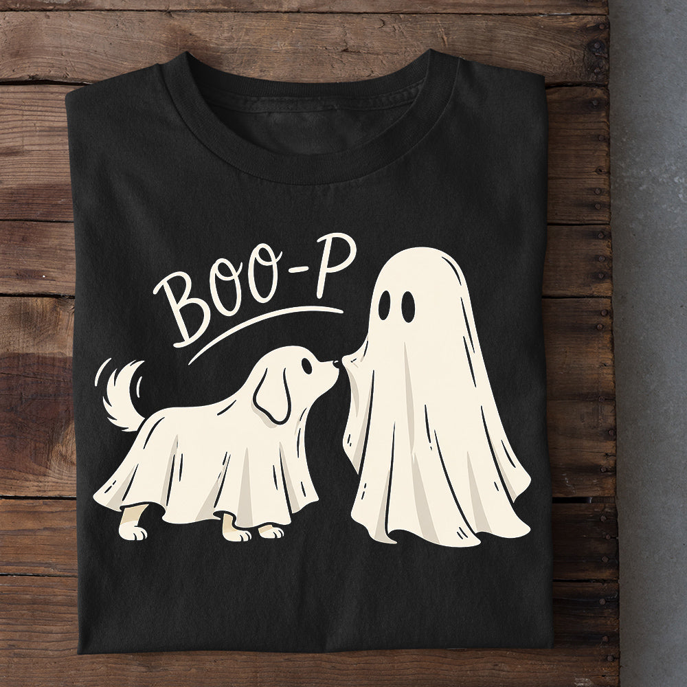 Funny Halloween Dog Boo T-shirt, Boo-P Tees Spooky Season Gift For Dog Lover