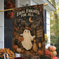 Vintage Halloween Boo Garden & House Flag, Equal Frights For All Yard Flag, Spooky Season Gift For Ghost Lover