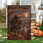 Vintage Halloween Sleepy Hollow Garden & House Flag, Welcome To Sleepy Hollow Yard Flag, Spooky Season Gift For Horseman Lover
