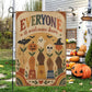 Diversity Halloween Garden & House Flag, Everyone Is Welcome Here Yard Flag, Spooky Season Vintage Gift For Inclusive Community