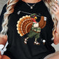 Thanksgiving Golf Turkey T-shirt, Gobble Swing Repeat Tees Thankful Gift For Golf Lover