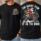 Funny Christmas Motocross Two-sided T-shirt, Oh What Fun It Is To Ride Tees, Xmas Gift For Motocross Lover