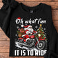 Funny Christmas Motorcycle Sweatshirt, Oh What Fun It Is To Ride Crewneck Sweatshirt Xmas Gift For Bikers