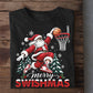 Funny Christmas Basketball Sweatshirt, Merry Swishmas Sport Crewneck Sweatshirt Xmas Gift For Basketball Lover