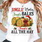 Funny Christmas Farming T-shirt, Jingle Bales Jingle Blales Jingle All The Hay Tees Xmas Gift For Farmers