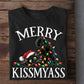 Funny Christmas Cat Sweatshirt, Mery Kissmyass Crewneck Sweatshirt Xmas Gift For Cat Lover