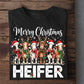 Funny Merry Christmas Heifer Sweatshirt, Mooey Christmas Crewneck Sweatshirt Xmas Gift For Cow Lover