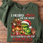 Funny Christmas Cat Sweatshirt, I Heard Santa On The Roof Crewneck Sweatshirt Xmas Gift For Cat Lover