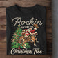 Funny Christmas Cowboy Rodeo Sweatshirt, Rockin Around The Christmas Tree Crewneck Sweatshirt Xmas Gift For Cowboys, Rodeo Lover