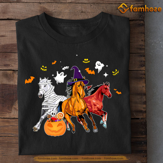 Horse Halloween T-shirt, Costume With Horses, Gift For Horse Lovers, Horse Riders, Equestrians