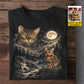Personalized Cat T-shirt, Forever Under The Same Moon Tees Gift For Cat Lover