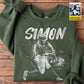 Personalized Baseball Sweatshirt, Turn Your Baseball Star Into Art Crewneck Sweatshirt Gift For Baseball Lover