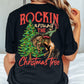 Funny Christmas Cowboy Rodeo Backside T-shirt, Rockin Around The Christmas Tree Tees Xmas Gift For Cowboys, Rodeo Lover