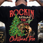 Funny Christmas Cowboy Rodeo Backside T-shirt, Rockin Around The Christmas Tree Tees Xmas Gift For Cowboys, Rodeo Lover