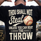 Baseball Backside T-shirt, Thou Shall Not Steal Sport Tees Gift For Baseball Lover