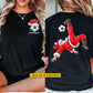 Personalized Christmas Soccer Two-sided T-shirt, Santa Bicycle Kick Soccer Sports Tees Spooky Season Gift For Soccer Lovers