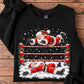 Funny Christmas Wrestling Santa Sweatshirt, Santa Claus In Wrestling Ring Crewneck Sweatshirt Xmas Gift For Wrestling Lover