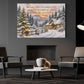 Christmas Quote Canvas Painting, May Your Home Be A Place Of Joy Wall Art Decor, Xmas Poster Gift To Decor House Or Office
