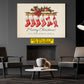 Personalized Christmas Stockings Canvas Painting, Pet Stocking Wall Art Decor, Xmas Poster Gift To Decor House Or Office
