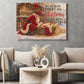 Christmas Cowboy Canvas Painting, May We Never Forget Who Christmas Is Really About Wall Art Decor, Xmas Poster Gift For Cowboys