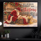 Christmas Cowboy Canvas Painting, May We Never Forget Who Christmas Is Really About Wall Art Decor, Xmas Poster Gift For Cowboys