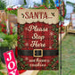 Funny Santa Please Stop Here Christmas Garden & House Flag, We Have Cookies Yard Flag, Xmas Gift
