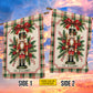 Personalized Christmas Nutcracker Garden & House Flag, Custom Family Name With Holly Yard Flag, Xmas Gift For Nutcracker Lover