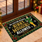 Funny Christmas Elf Doormat, No Cotton Headed Ninny Muggins Allowed Doormat For Home Decor Housewarming , Xmas Welcome Mat Gift For Elf Lover